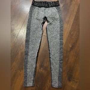 Gymshark Charcoal and Black Leggings